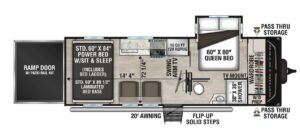 2027 SPORTSTER 22X REDESIGNED TOY HAULER BY KZ